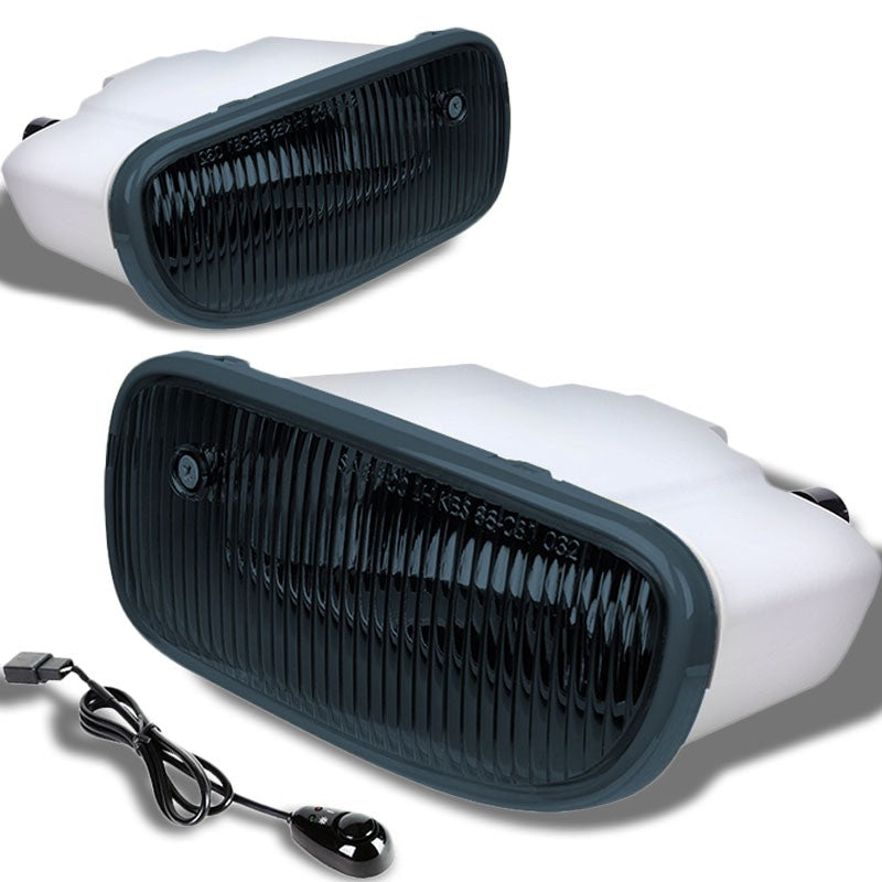 Smoke OE Fog Light Lamp +Bulb+SwitchJeep 99-04 Grand Cherokee WJ BFC-FOLK-SW-JEEP99GCHESM