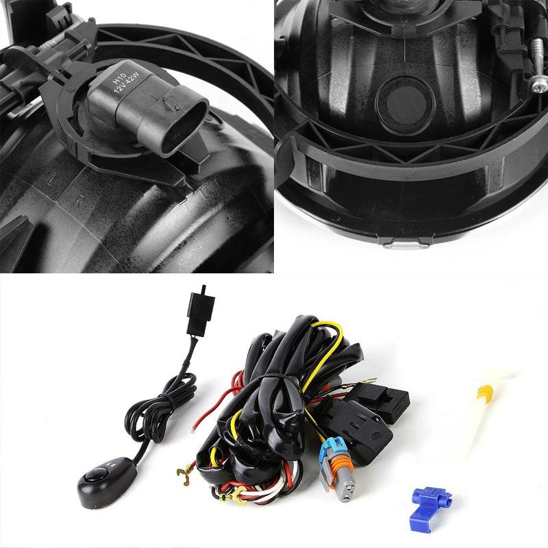 Smoke Lens Chrome Housing Front Bumper Fog Light/Lamp For Ford 05-09 Mustang