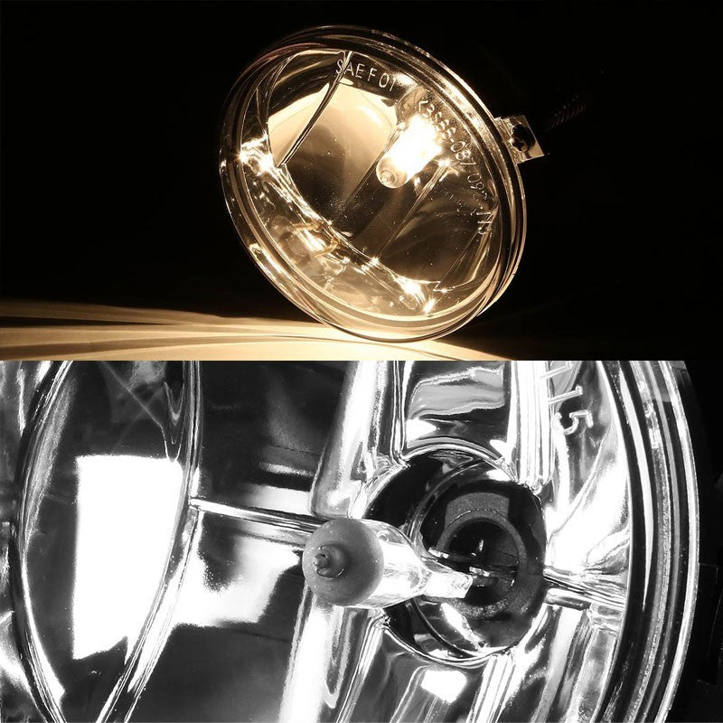 Clear Lens Chrome Housing Front Fog Light/Lamp For Dodge 01-04 Dakota/Durango