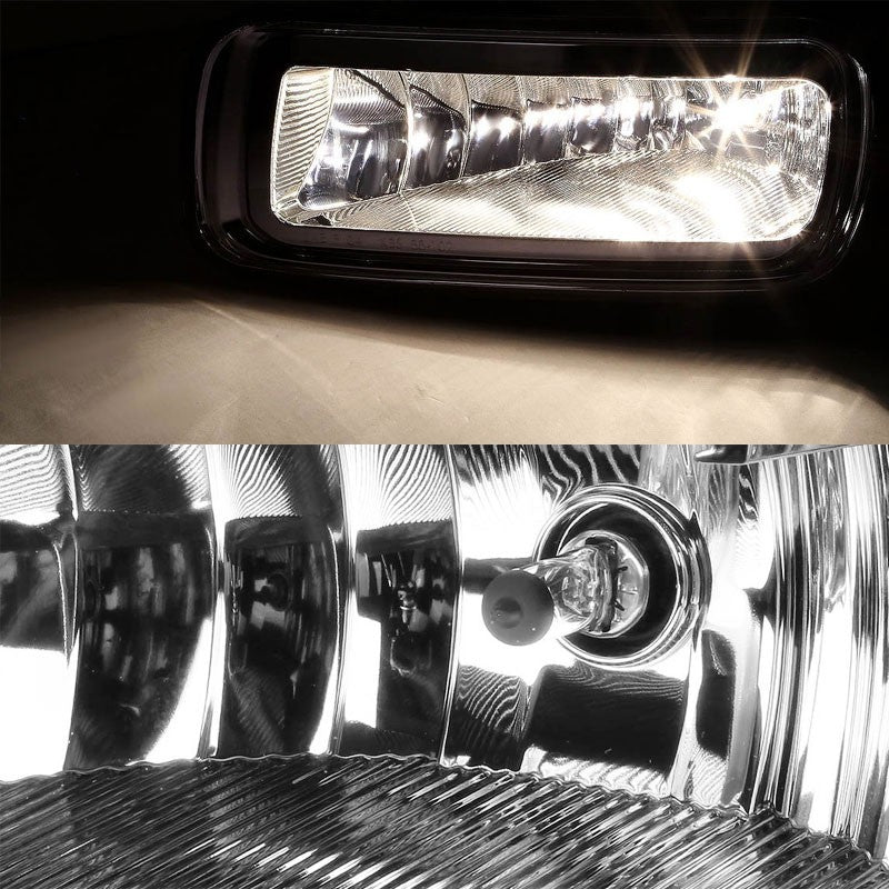 Clear Chrome Bumper Fog Light/Lamp Ford 2004-2005 F-150 BFC-FOLK-T048CH