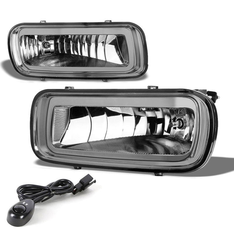 Smoke Chrome Bumper Fog Light/Lamp Ford 2004-2005 F-150 BFC-FOLK-T048SM
