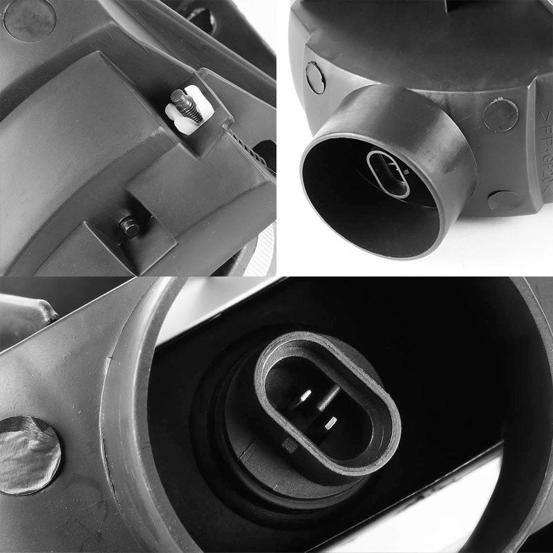 Black Lens Chrome Housing Front Bumper Fog Light/Lamp Kit For Ford 99-04 Mustang