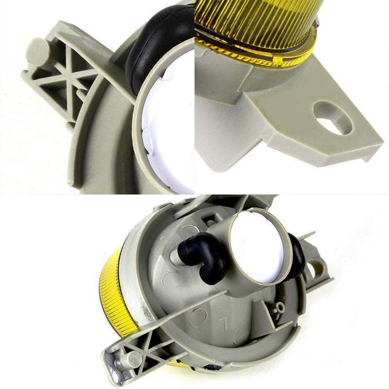 Amber Lens Chrome Housing Bumper Fog Light/Lamp For Honda 93-95 Civic del Sol