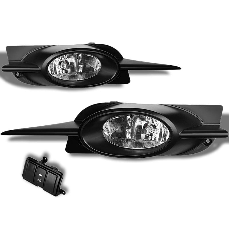 Clear OE Bumper Fog Light with Bezel Honda 09-11 Civic 2DR Coupe FG1 2 BFC-FOLK-SW-BZ-HON09CIV2DCH