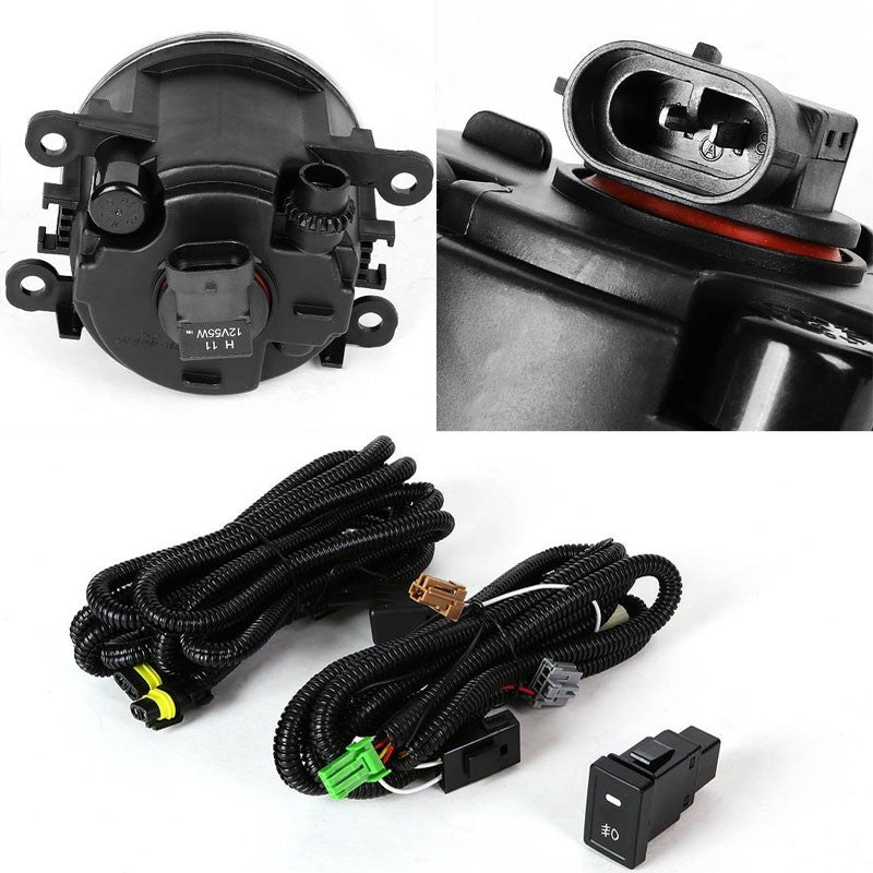 Smoke Lens OE Bumper Fog Light Lamp +Switch For 06+ Grand Vitara/SX4 Sedan