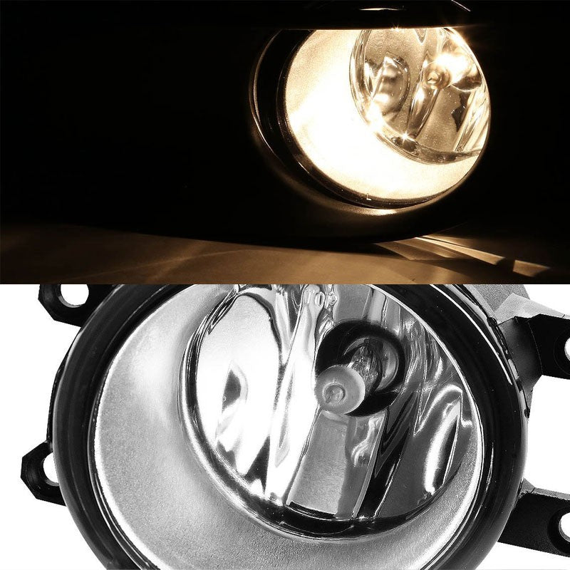 Clear Lens Chrome Housing Front Bumper Fog Light/Lamp For Toyota 09-11 Yaris