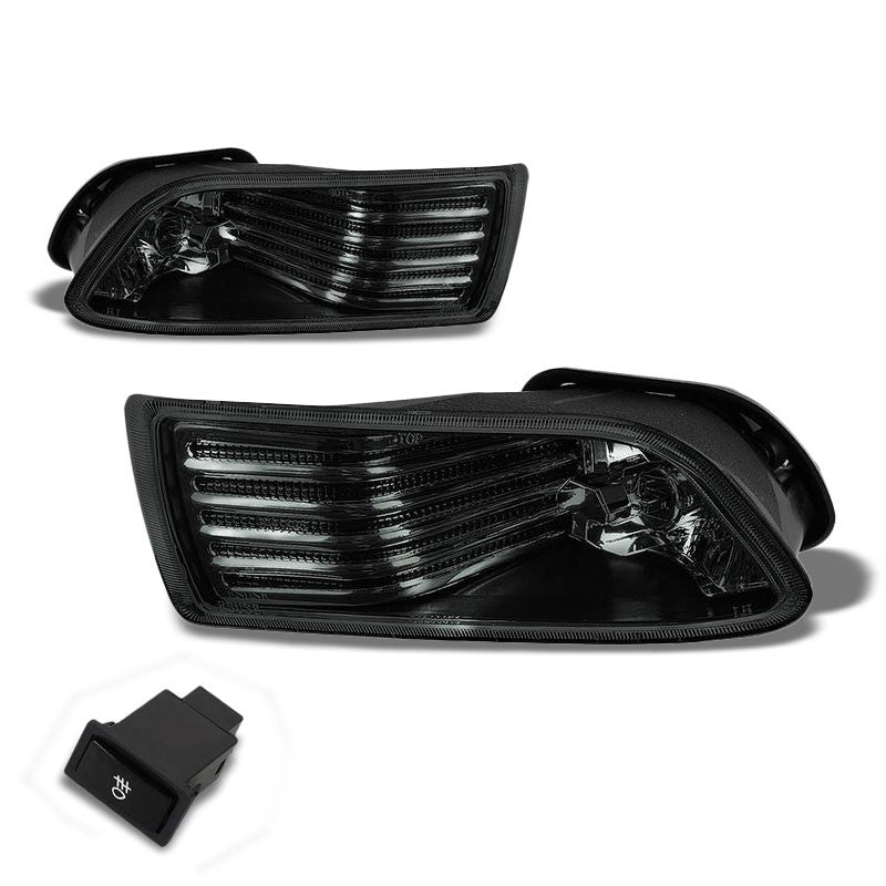 Smoke Chrome Bumper Fog Light/Lamp Scion 2005-2010 tC BFC-FOLK-ZTL153SM