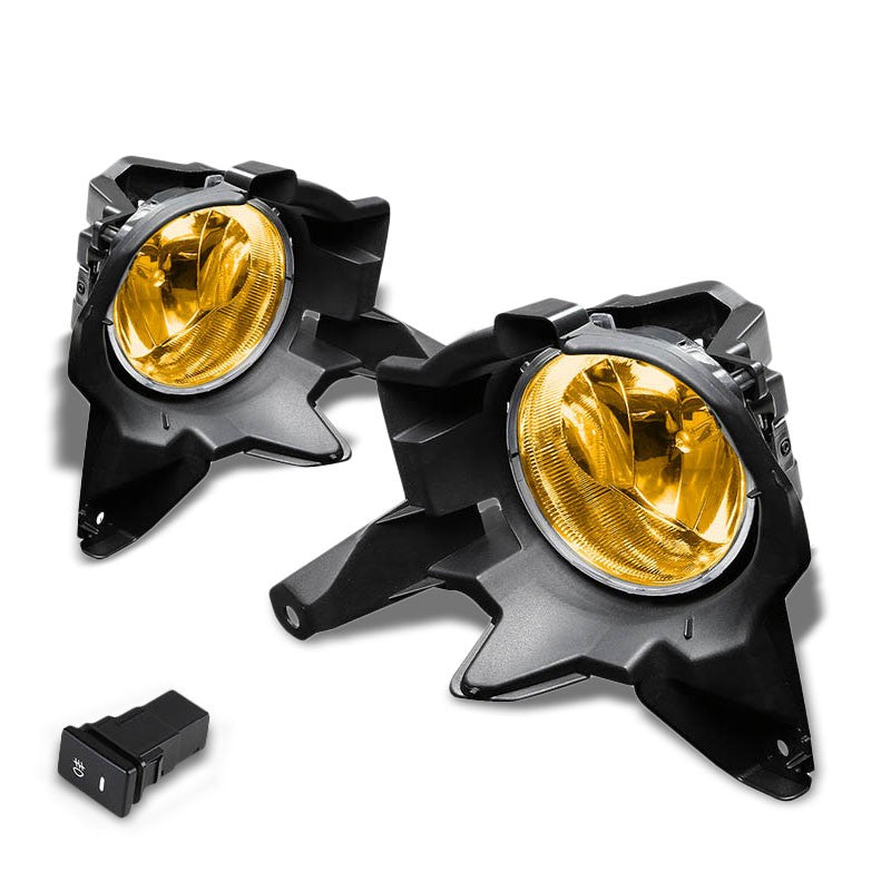 Amber Chrome Bumper Fog Light/Lamp Toyota 2013-2016 RAV BFC-FOLK-ZTL155AM