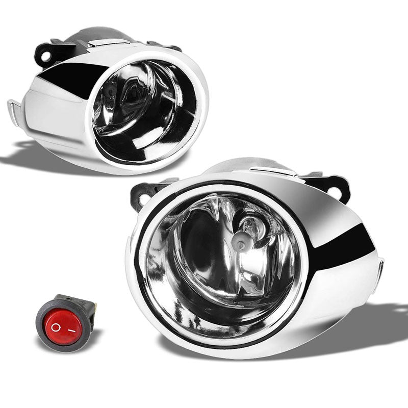 Clear Chrome Bumper Fog Light/Lamp Ford 2009-2010 Fiesta BFC-FOLK-ZTL159CH