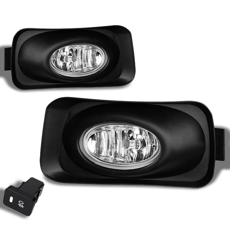 Clear OE Bumper Fog Light with Bezel Acura 04-05 TSX CL9 K24A2 BFC-FOLK-SW-BZ-ACU04TSXCH