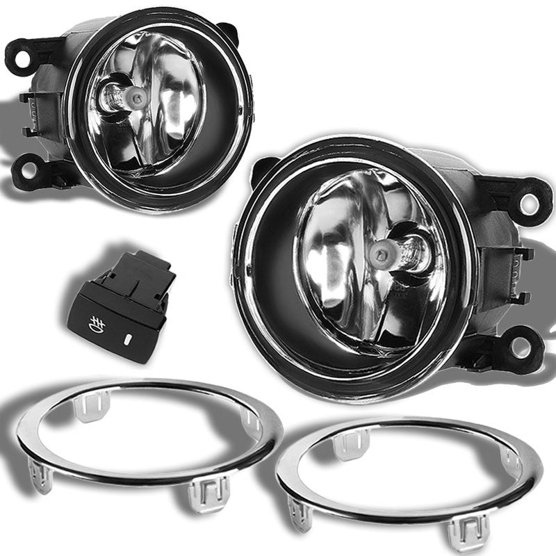 Clear OE Bumper Fog Light with Bezel Honda 12-15 Pilot YF3 YF4 BFC-FOLK-SW-BZ-HON12PILCH
