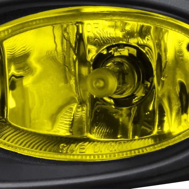 Yellow Len OE Front Bumper Fog Light Lamp+Bezel +Switch For 06-07 Accord UC1