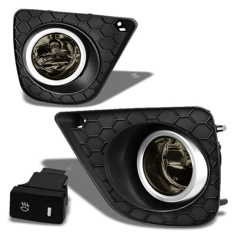 Smoke Fog Light with Bezel Honda 13-15 Accord 2DR Coupe CT1 CT2 BFC-FOLK-SW-BZ-HON13ACC2DSM