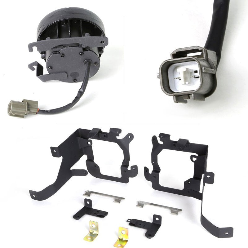 Clear Lens Front Bumper Fog Light Lamp+Bezel For Honda 03-05 Pilot YF1 J35