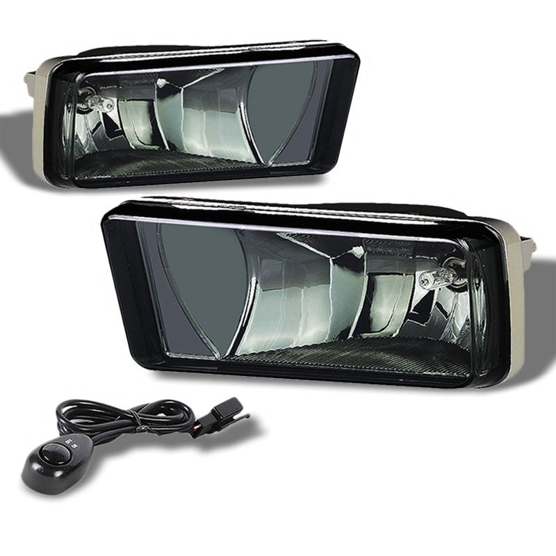 Smoke OE Bumper Fog Light Lamp +Bulb+Switch07+ Cadillac/Chevrolet/GMC BFC-FOLK-SW-MULT23-CA1CH8GM4T2SM