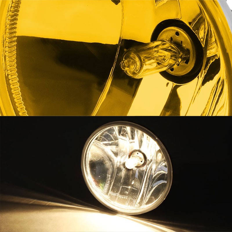 Yellow Amber Fog Light Lamp 07+ Cadillac Chevrolet GMC Non Offroad Package BFC-FOLK-SW-MULT13-CA1CH8GM4T1AM