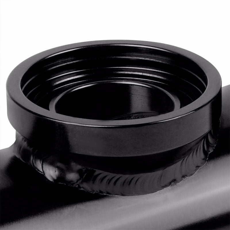 Black 9.5" Long Dual Flange Adapter 2.5" Straight Type SSQV Blow Off Valve Pipe-Performance-BuildFastCar