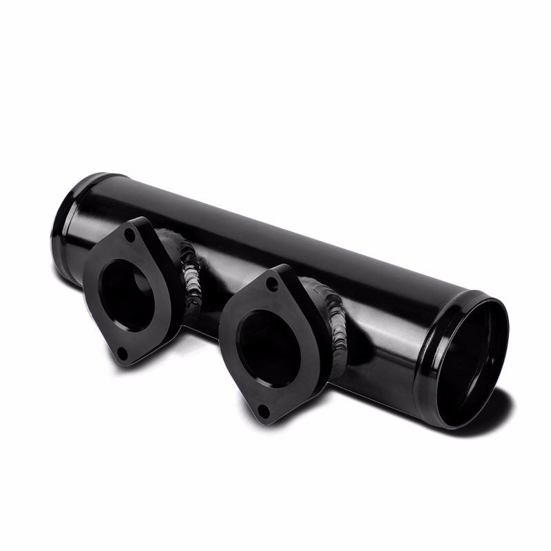 Black 9.5" Dual Flange Adapter 2.5" Straight Type-S/RS/RZ Blow Off Valve Pipe-Performance-BuildFastCar