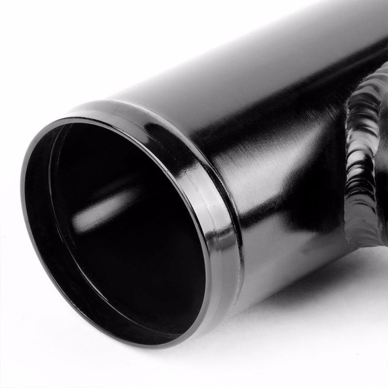 Black 9.5" Dual Flange Adapter 2.5" Straight Type-S/RS/RZ Blow Off Valve Pipe-Performance-BuildFastCar