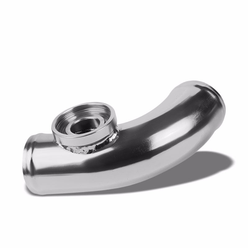 Silver 8" Long 80 Degree Curve Flange Adapter 2.5" Type SSQV Blow Off Valve Pipe-Performance-BuildFastCar