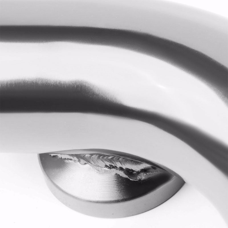 Silver 8" Long 80 Degree Curve Flange Adapter 2.5" Type SSQV Blow Off Valve Pipe-Performance-BuildFastCar