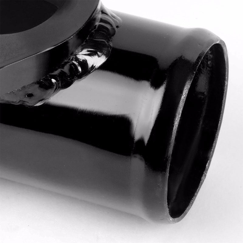 Black 8" 80 Degree Curve Flange Adapter 2.5" Type-S/RS/RZ Blow Off Valve Pipe-Performance-BuildFastCar
