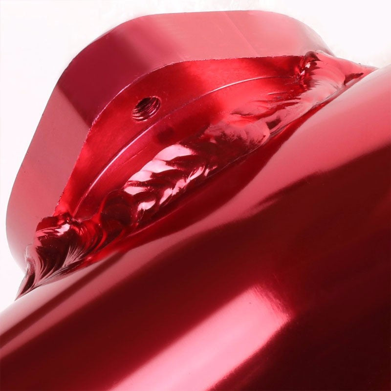 Red 8" 80 Degree Curve Flange Adapter 2.5" Type-S/RS/RZ Blow Off Valve BOV Pipe-Performance-BuildFastCar