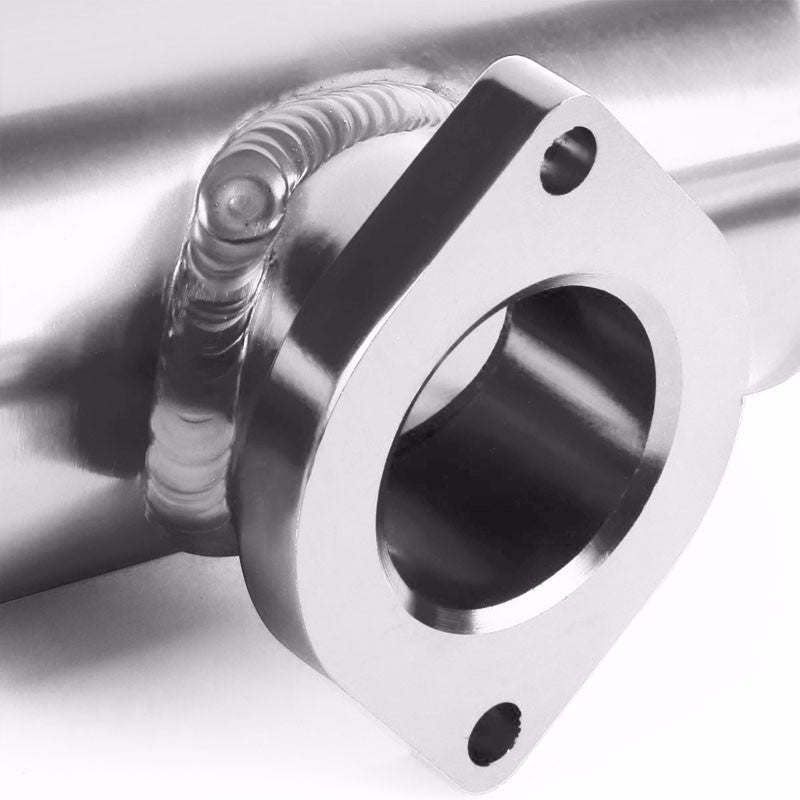 Silver 6" Long Flange Adapter 2.5" Straight Type-S/RS/RZ Blow Off Valve BOV Pipe-Performance-BuildFastCar