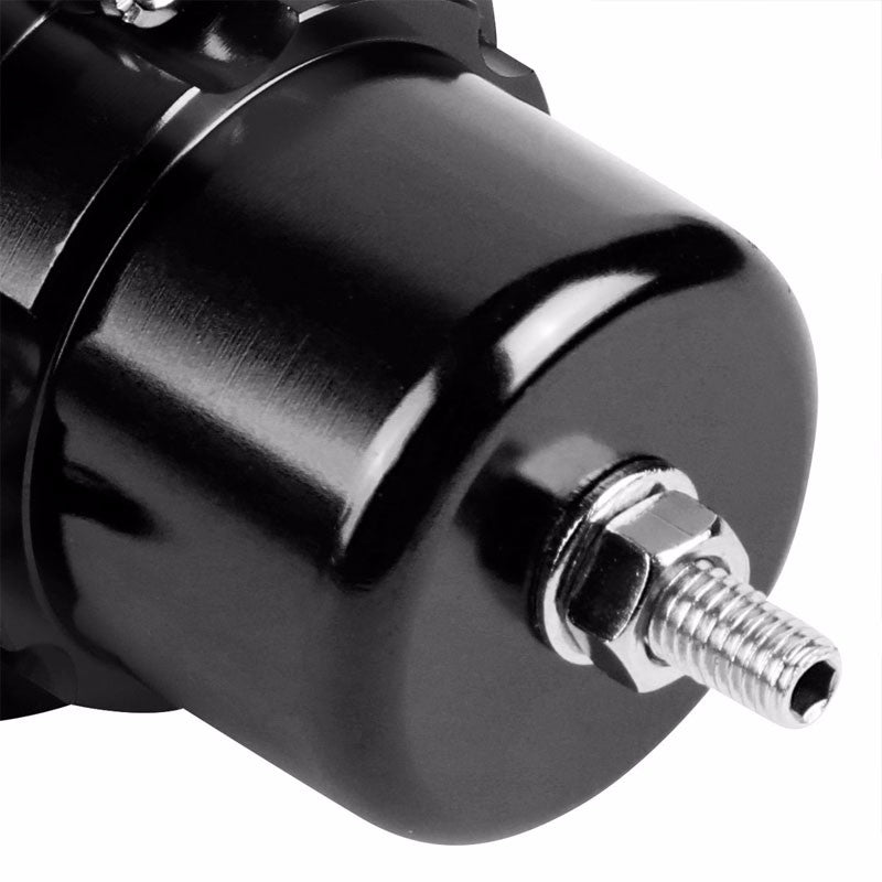 Black Bolt-On Adjustable Fuel Pressure Regulator For Honda/Acura B16/B18/F20/F22-Performance-BuildFastCar