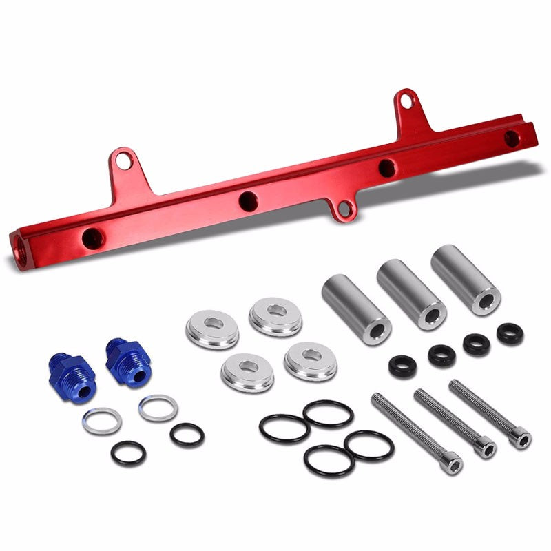 Red Aluminum Fuel Injector Rail Kit For Nissan 89-94 240SX/Silvia SR20DET-Performance-BuildFastCar