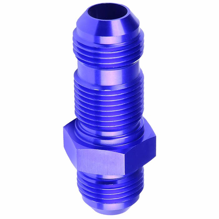 Blue Male Straight 1/8-27 NPT Flare Bulkhead Oil/Fuel Hose 12AN Fitting Adapter BuildFastCar