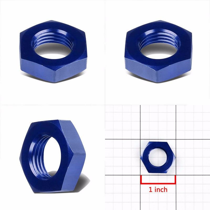 Blue Aluminum Sealing Bulkhead Seal Plug Oil/Fuel Hose Nut 6AN Fitting Adapter BuildFastCar