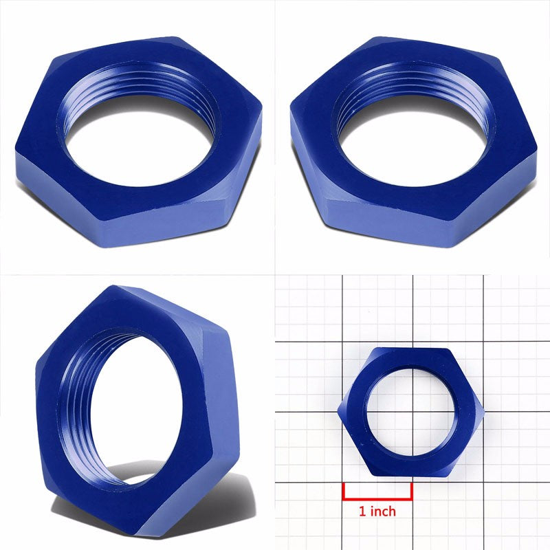 Blue Aluminum Sealing Bulkhead Seal Plug Oil/Fuel Hose Nut 16AN Fitting Adapter BuildFastCar