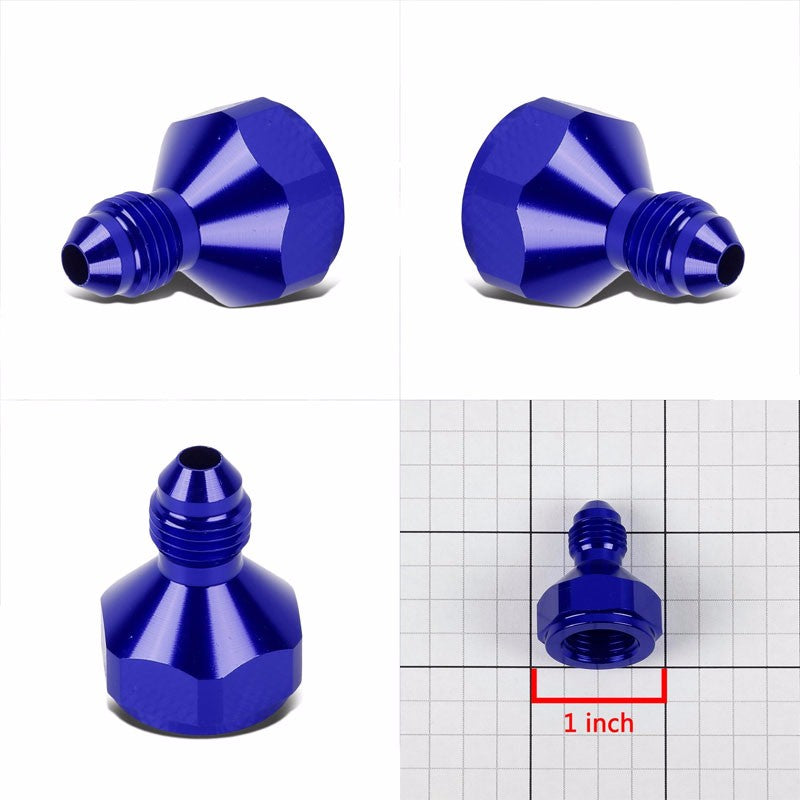 Blue Aluminum 6AN Female Flare-4AN Male Reducer Oil/Fuel Hose Fitting Adaptor BuildFastCar