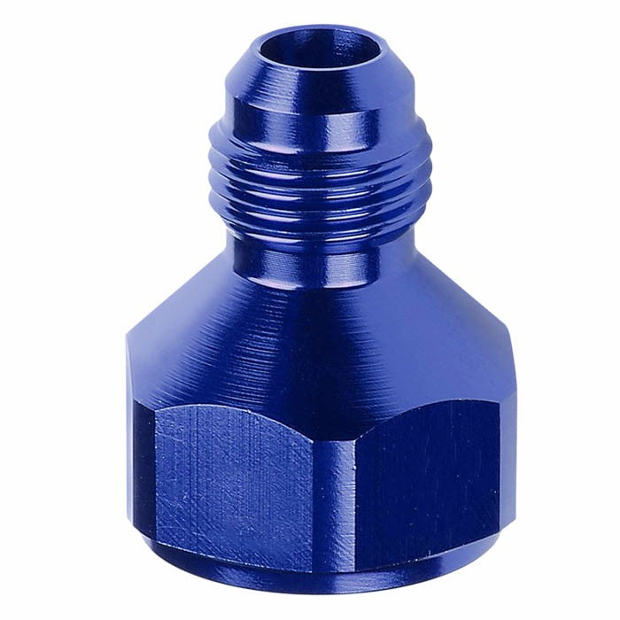 Blue Aluminum 8AN Female Flare-6AN Male Reducer Oil/Fuel Hose Fitting Adaptor BuildFastCar