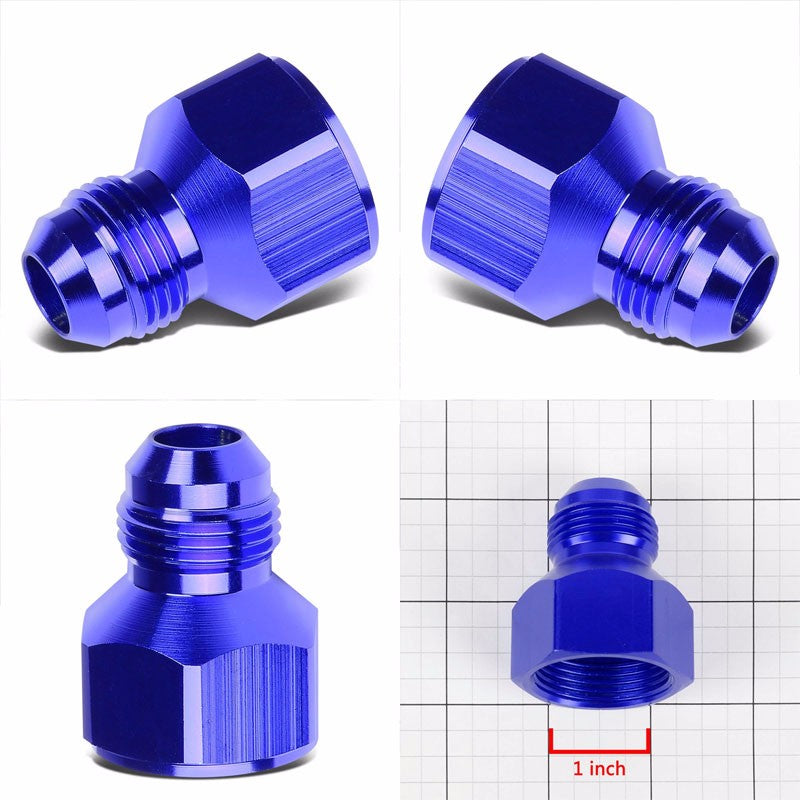 Blue Aluminum 16AN Female Flare-12AN Male Reducer Oil/Fuel Hose Fitting Adaptor BuildFastCar