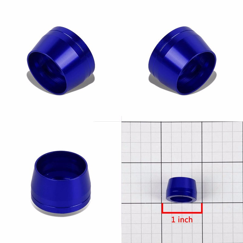 Blue Aluminum Olive Insert Flare Oil/Fuel Hose Line Tubing 10AN Fitting Adapter BuildFastCar