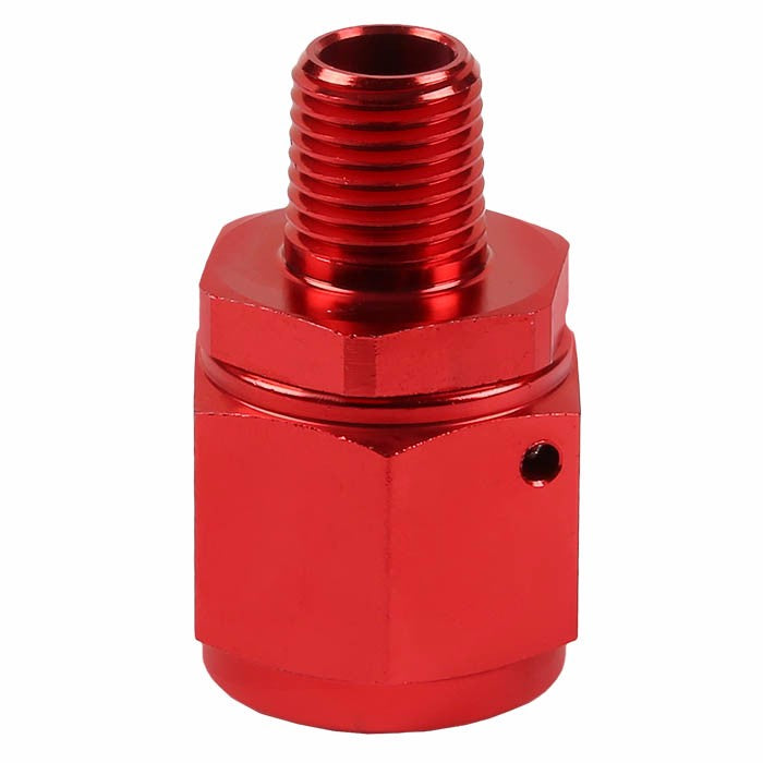 Red 10AN Female Flare-1/4" NPT Male Reducer Swivel Hose B-Nut Fitting Adapter BuildFastCar