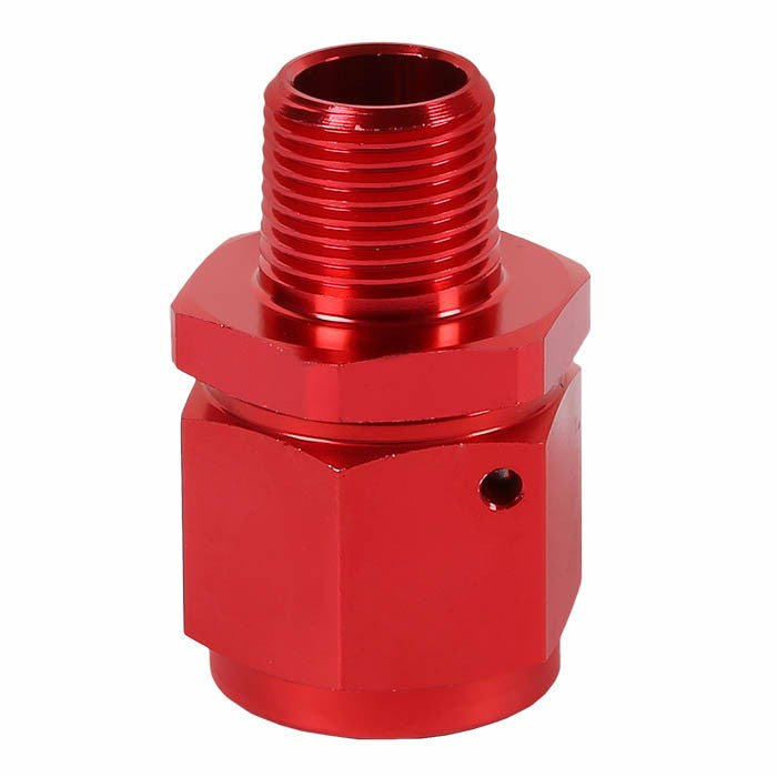 Red 12AN Female Flare-1/2" NPT Male Reducer Swivel Hose B-Nut Fitting Adapter BuildFastCar