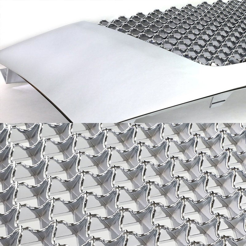 Chrome Diamond Mesh Style Grille For 07-14 Escalade ESV/EXT GMT900 6.0L/6.2L-Exterior-BuildFastCar