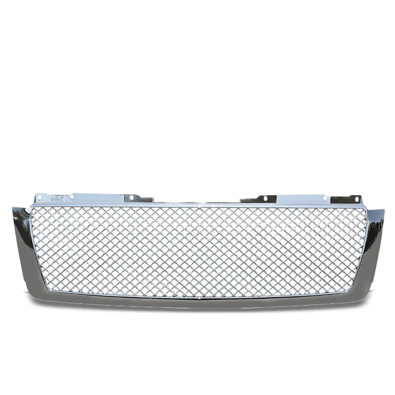 Chrome Diamond Mesh Style Front Grille For 07-14 Avalanche/Tahoe/Suburban V8-Exterior-BuildFastCar