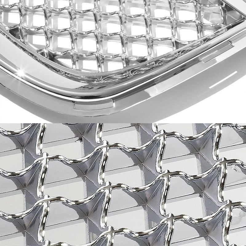 Chrome Diamond Mesh Style Front Grille Grill For Chrysler 99-04 300M 3.5L SOHC-Exterior-BuildFastCar