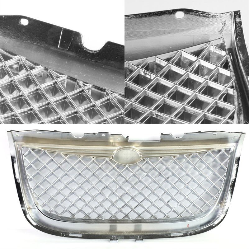 Chrome Diamond Mesh Style Front Grille Grill For Chrysler 99-04 300M 3.5L SOHC-Exterior-BuildFastCar