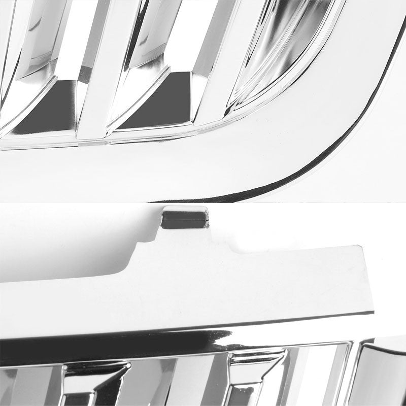 Chrome Vertical Style Replacement Front Grille For 03-06 Expedition U222 V8 SOHC-Exterior-BuildFastCar