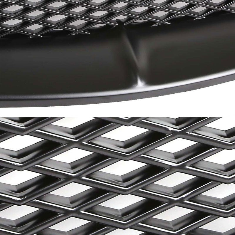 Black Diamond Mesh Style Replacement Front Grille For 06-08 Civic FG1 SOHC/DOHC-Exterior-BuildFastCar