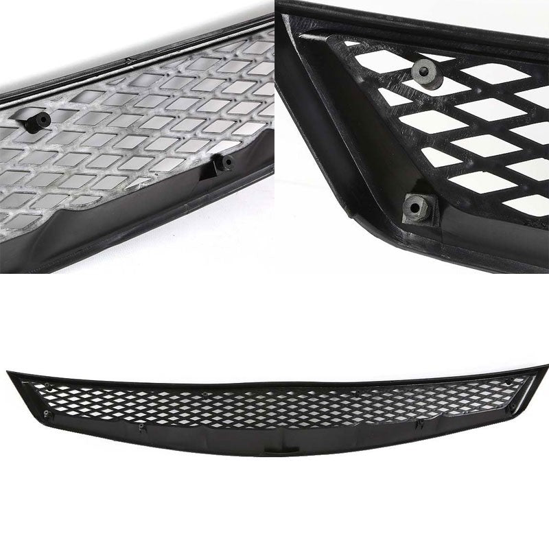 Black Diamond Mesh Style Replacement Front Grille For 06-08 Civic FG1 SOHC/DOHC-Exterior-BuildFastCar