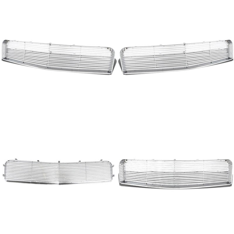 Chrome Vent Style Replacement Front Grille For 05-09 Mustang Base 4.0L V6 SOHC-Exterior-BuildFastCar