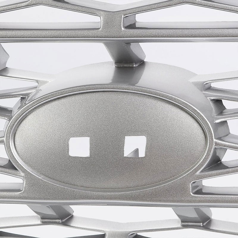 Chrome Frame/Silver Honeycomb Mesh Style Front Grille For 06-09 Range Rover L322-Exterior-BuildFastCar