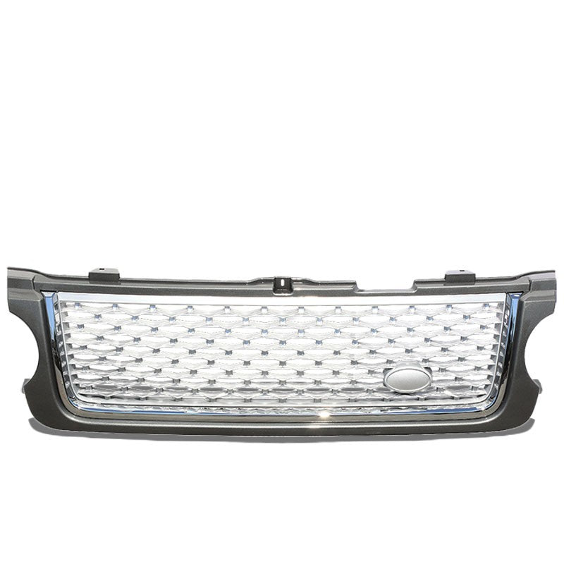 Gray Body/CH Frame/SL Honeycomb Mesh Style Front Grille For 10-11 Range Rover V8-Exterior-BuildFastCar