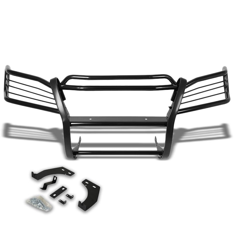 Black Mild Steel Brush Grille Guard Frame For Mercedes-Benz 98-05 ML-Series-Exterior-BuildFastCar